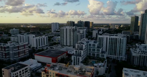 Beautiful Sunset over Edgewater Stock Footage 149222695