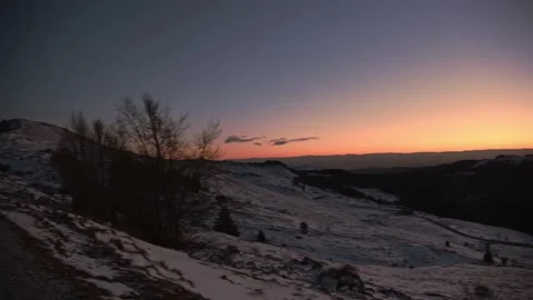Beautiful sunset over the mountains Stock Footage 149439217