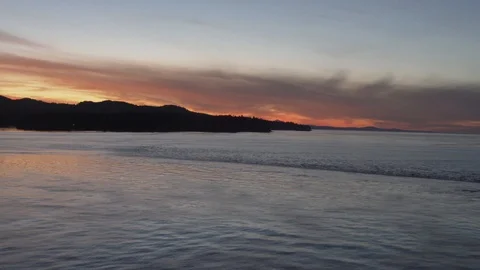 Beautiful sunset over the ocean Stock Footage 103434799