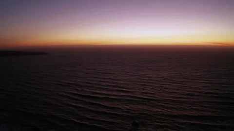 Beautiful sunset over the ocean Stock Footage 163998716