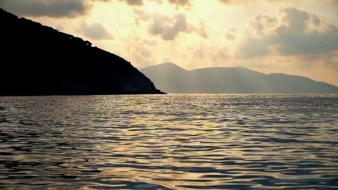 Beautiful sunset over a sea. 動画素材 71293611