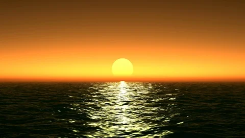 Beautiful sunset over the sea Stock Footage 87317475