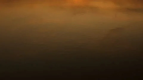Beautiful sunset over the water surface of the river. Recorded in Raw on Blackma Vídeo Stock 122049470