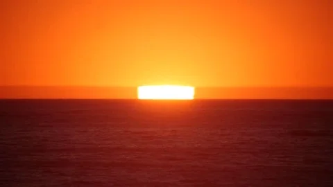 Beautiful sunset in the pacific ocean Stock Footage 69175083