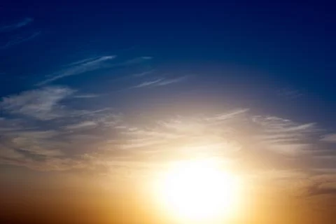 Beautiful sunset Foto stock