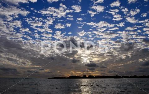 Beautiful sunset Stock Photos