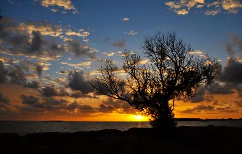 Beautiful sunset Stockfoto's