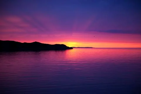 Beautiful sunset Stockfoto's