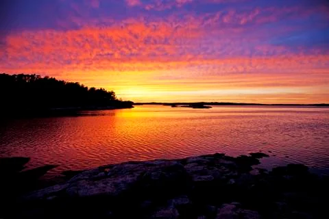 Beautiful sunset Stockfoto's