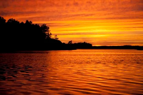 Beautiful sunset Stockfoto's