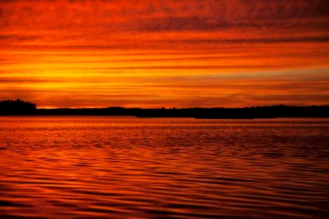 Beautiful sunset Stock Photos