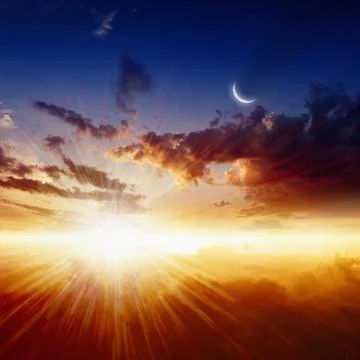 Beautiful sunset Stock Photos