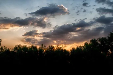 Beautiful sunset Stock Photos