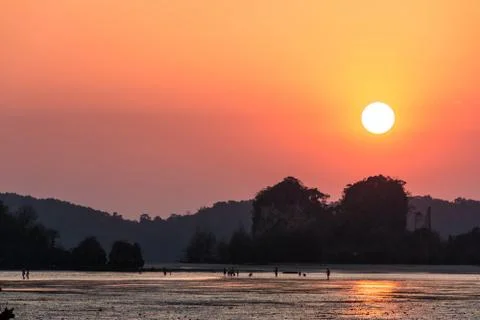 Beautiful sunset Stock Photos