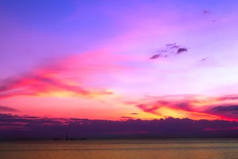 Beautiful sunset Stock Photos