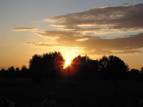 Beautiful sunset Stock Photos