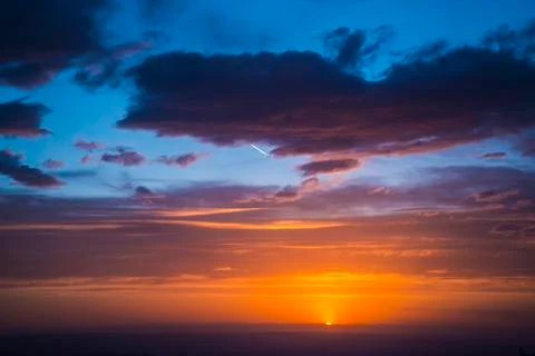 Beautiful sunset Stock Photos