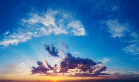 Beautiful sunset Stock Photos