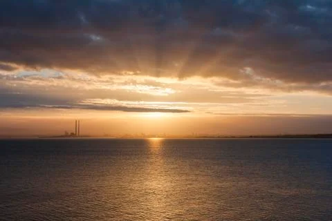 Beautiful sunset Stock Photos