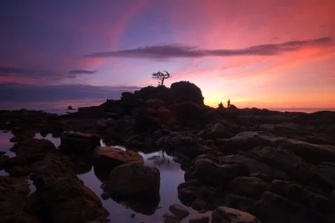 Beautiful sunset 스톡 사진