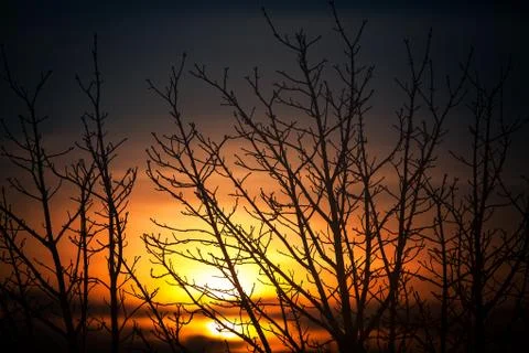 Beautiful sunset 스톡 사진