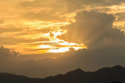 Beautiful sunset Stock Photos