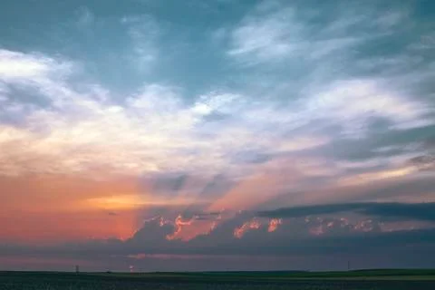 Beautiful sunset Stock Photos