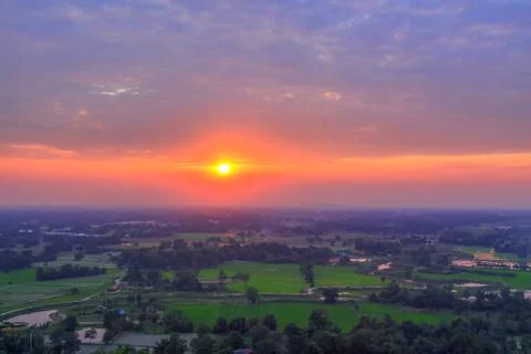 Beautiful sunset Stock Photos