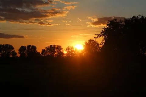 Beautiful sunset Stock Photos