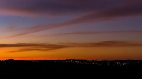 Beautiful sunset Stock Photos