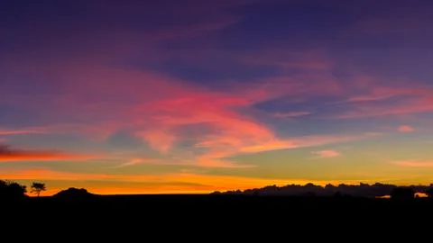 Beautiful sunset Stock Photos