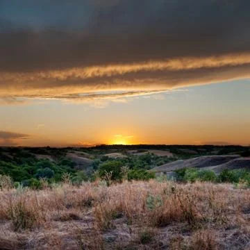 Beautiful sunset Stock Photos