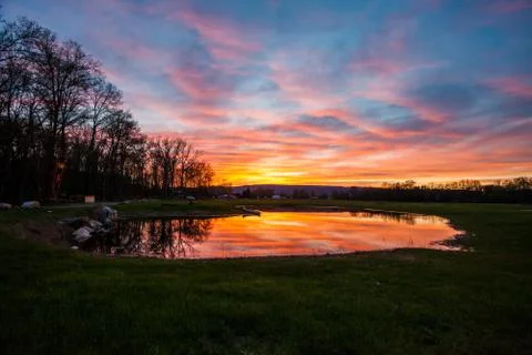 Beautiful sunset Stock Photos