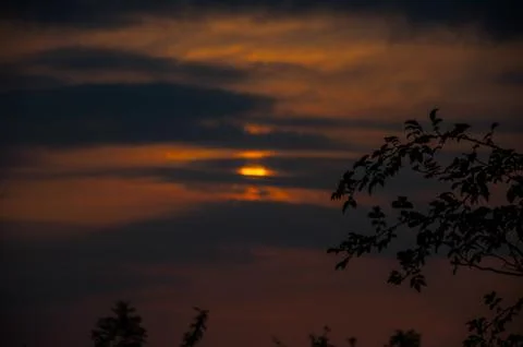 Beautiful sunset Stock Photos