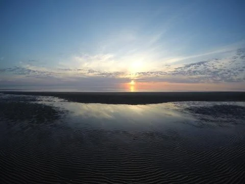 Beautiful sunset Stock Photos