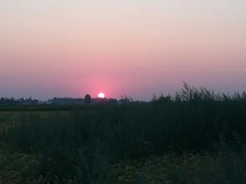 Beautiful sunset 스톡 사진