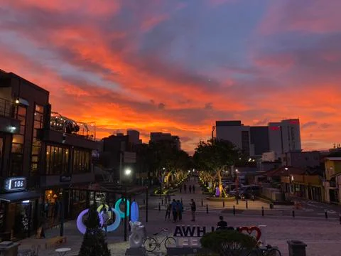 Beautiful sunset Stock Photos