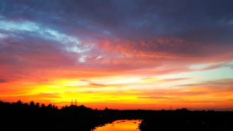 Beautiful sunset Foto stock