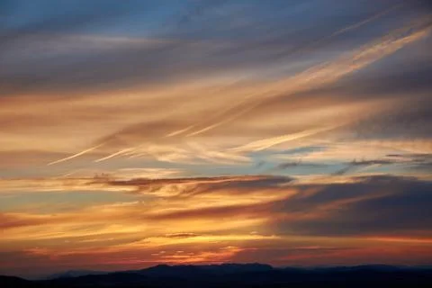 A beautiful sunset Stock Photos