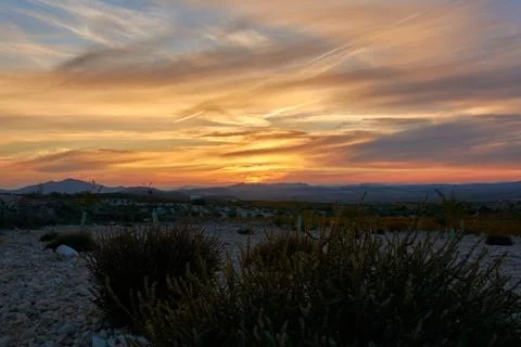 A beautiful sunset Stock Photos