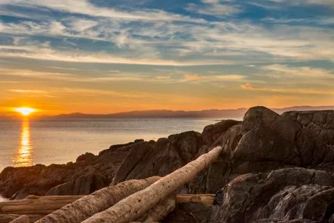 Beautiful sunset Stock Photos