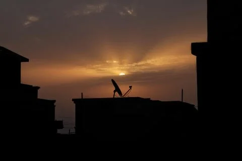 Beautiful sunset Stock Photos