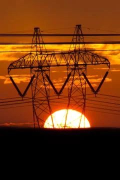 A beautiful sunset Stock Photos