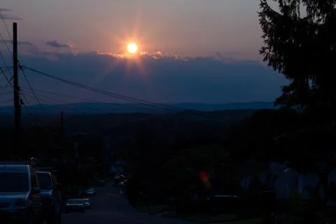 Beautiful sunset Stock Photos