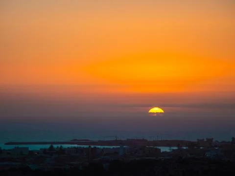 Beautiful sunset Stock Photos