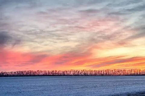 Beautiful sunset Stock Photos