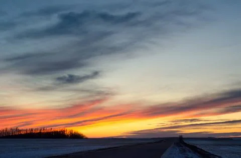 Beautiful sunset Stock Photos