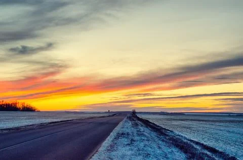 Beautiful sunset Stock Photos