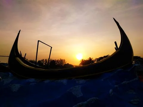 Beautiful sunset Stock Photos