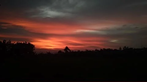 Beautiful sunset 库存照片